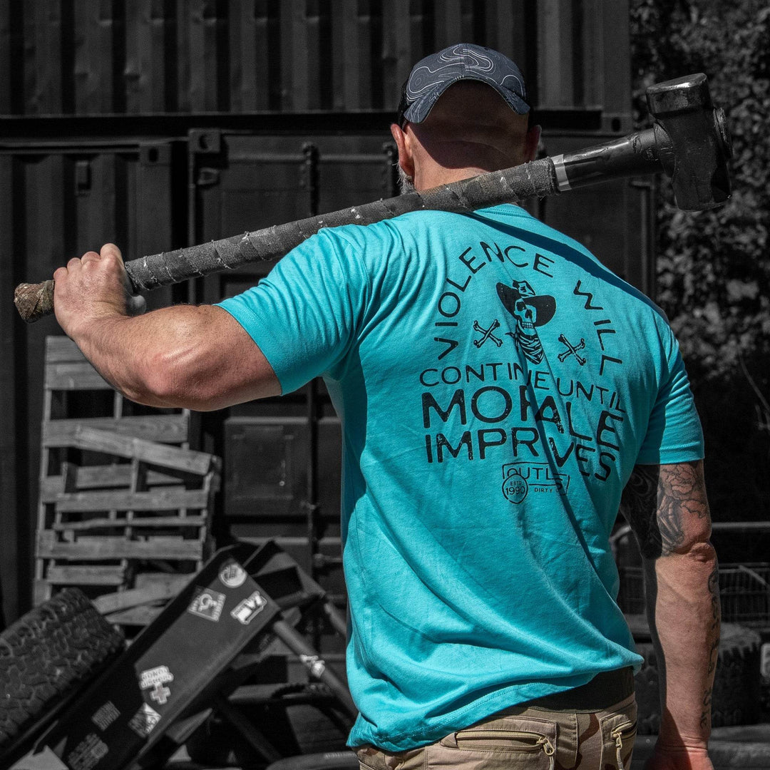 Violence Will Continue Until Morale Improves Men's T-Shirt - One Revolver Surfboards