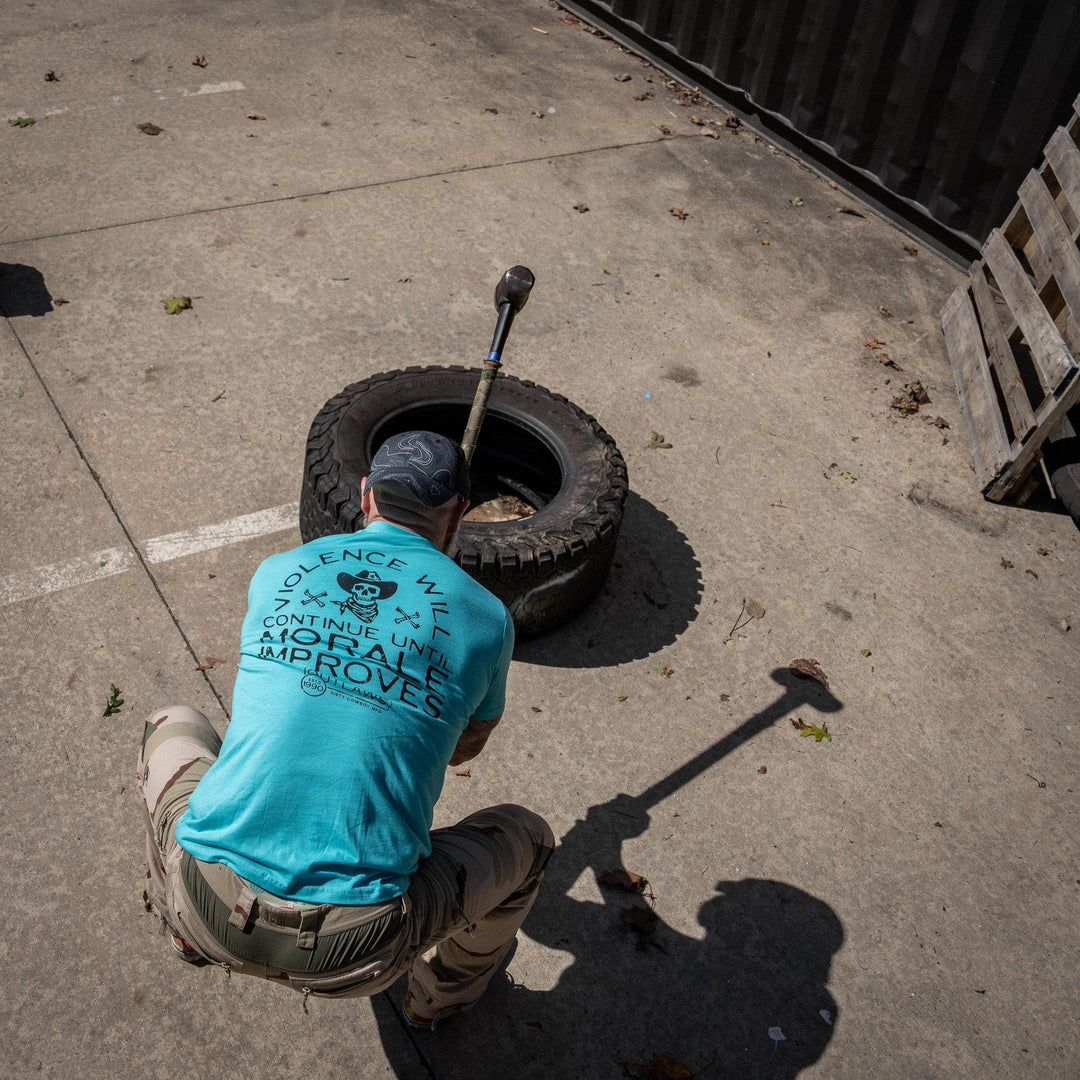 Violence Will Continue Until Morale Improves Men's T-Shirt - One Revolver Surfboards