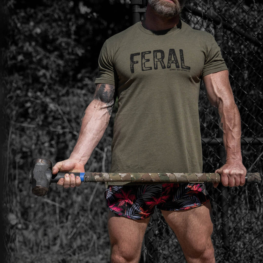 Feral Distressed Men's T-Shirt - One Revolver Surfboards