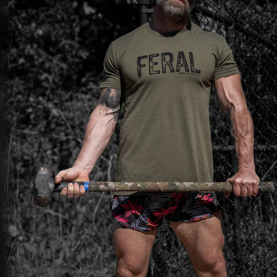 Feral Distressed Men's T-Shirt - One Revolver Surfboards