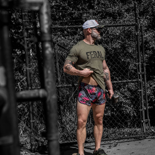 Feral Distressed Men's T-Shirt - One Revolver Surfboards