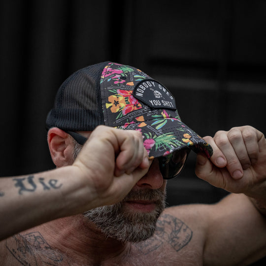 Nobody Owes You Shit Arched Patch Tactical Ripstop Mesh Snapback Hat