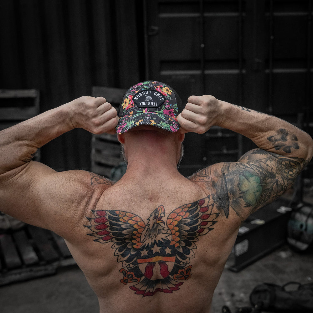 Nobody Owes You Shit Arched Patch Tactical Ripstop Mesh Snapback Hat