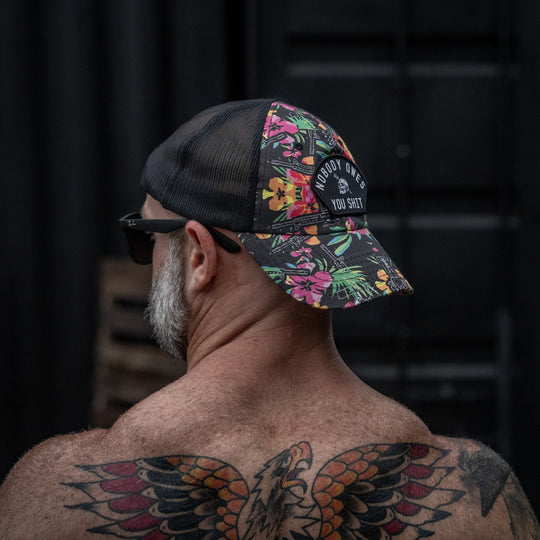 Nobody Owes You Shit Arched Patch Tactical Ripstop Mesh Snapback Hat