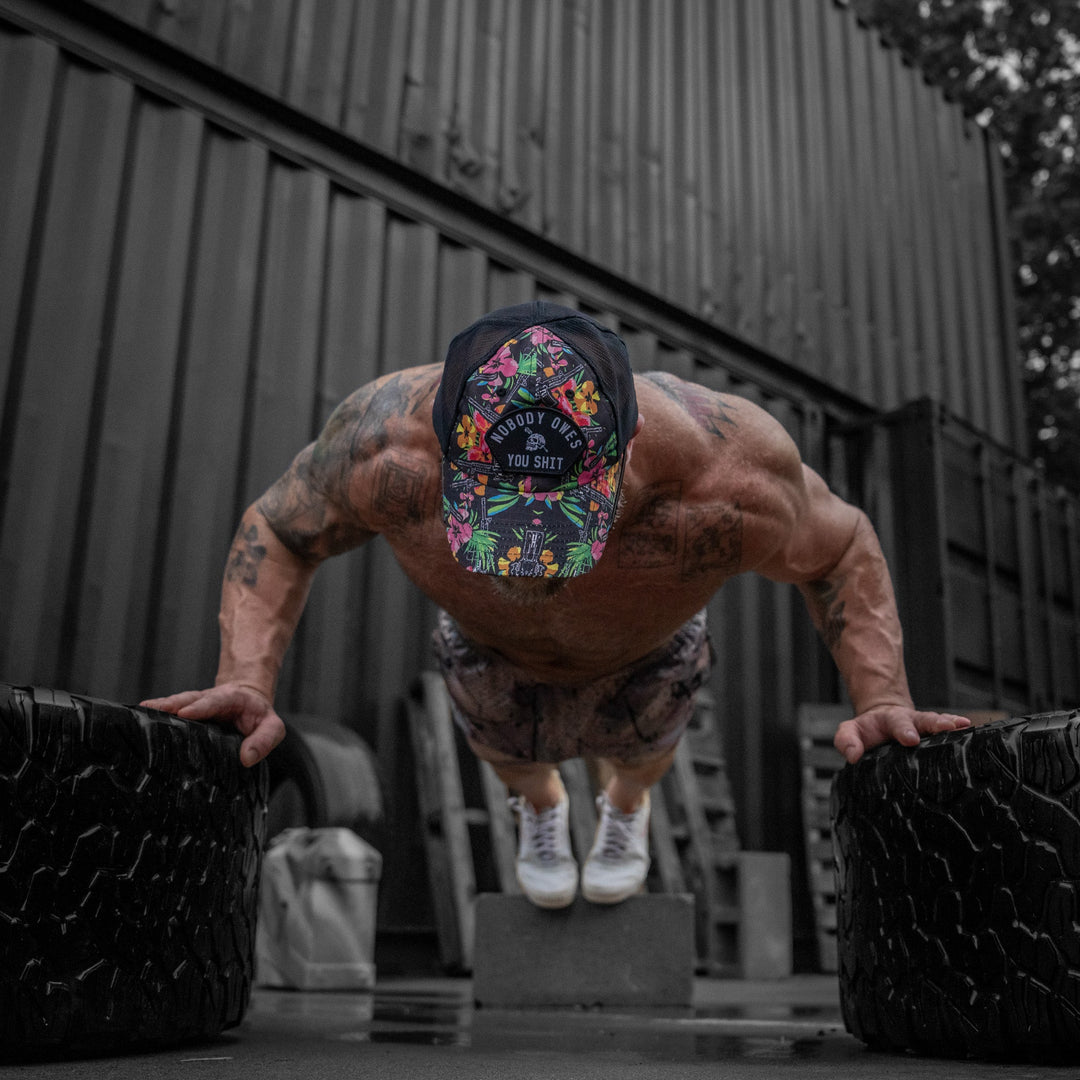 Nobody Owes You Shit Arched Patch Tactical Ripstop Mesh Snapback Hat