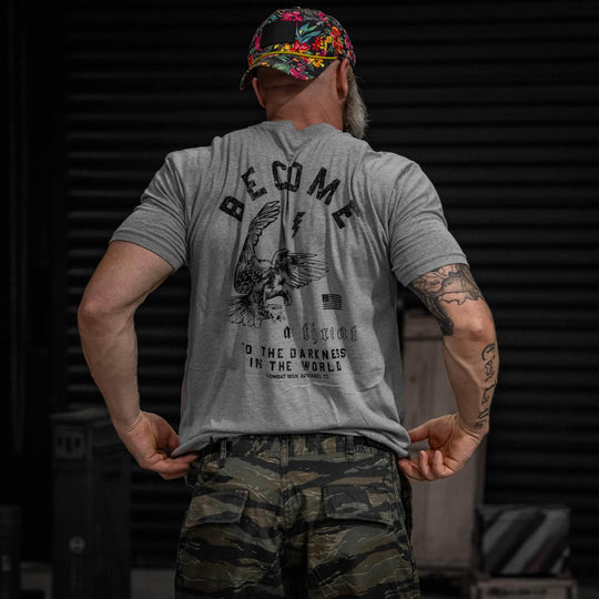Become A Threat To The Darkness Men's T-Shirt - One Revolver Surfboards
