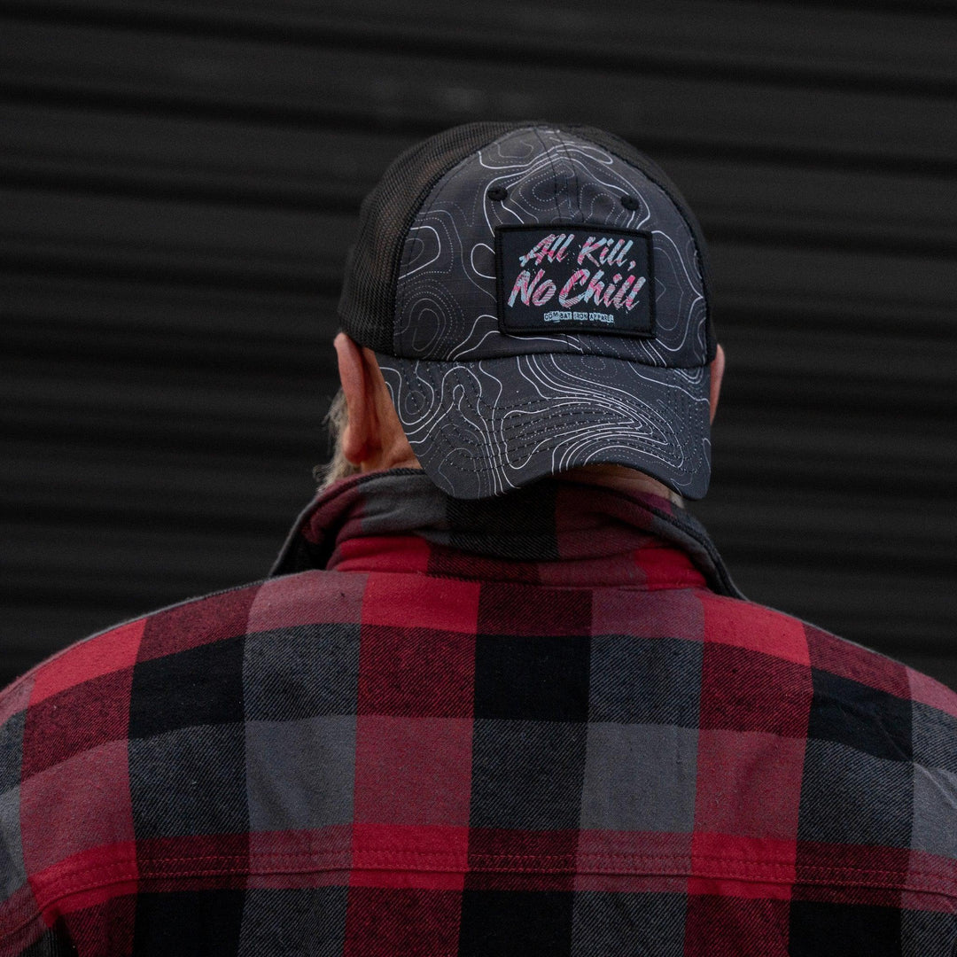 One Revolver Surfboards - All Kill No Chill Patch Tactical Ripstop Mesh Snapback Hat HEADWEAR