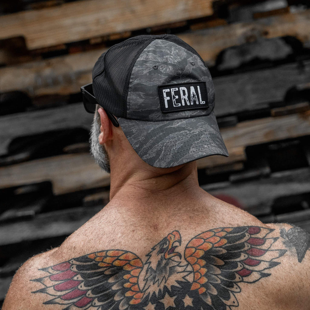 One Revolver Surfboards - Feral Patch RipStop Tactical Mesh Snapback Hat HEADWEAR