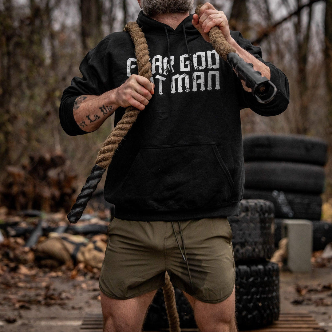 One Revolver Surfboards - Fear God. Not Man Fleece Lined Hoodies GRAPHIC HOODIE