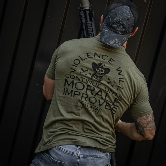 Violence Will Continue Until Morale Improves Men's T-Shirt - One Revolver Surfboards