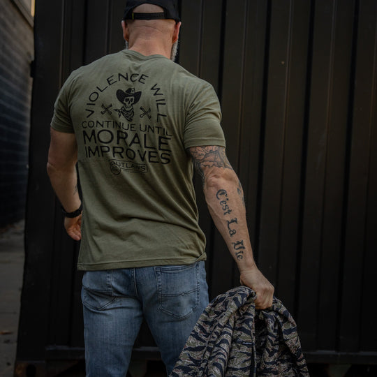 Violence Will Continue Until Morale Improves Men's T-Shirt