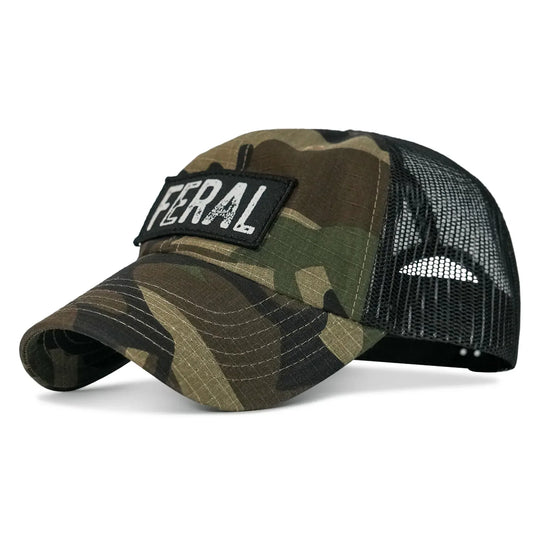 One Revolver Surfboards - Feral Patch RipStop Tactical Mesh Snapback Hat HEADWEAR