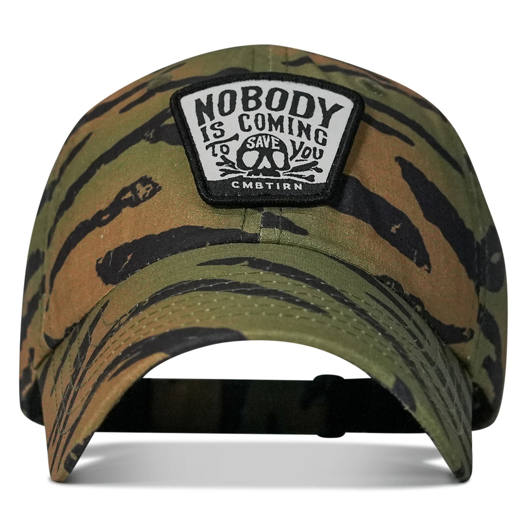 Nobody Is Coming To Save You Skull  Patch Ripstop Tactical Hat