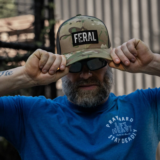 One Revolver Surfboards - Feral Vintaged Patch Snapback Hat HEADWEAR