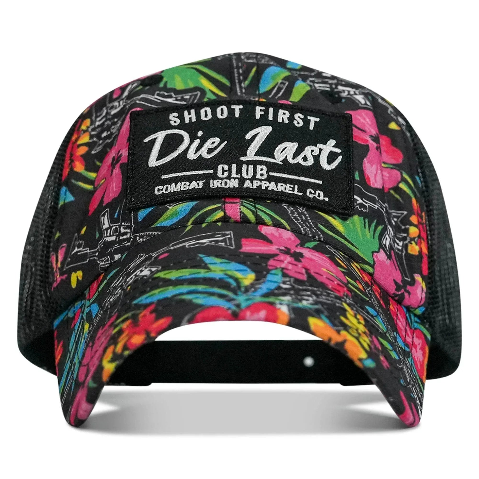 One Revolver Surfboards - Shoot First. Die Last. Club Patch Tactical Ripstop Mesh Snapback Hat HEADWEAR