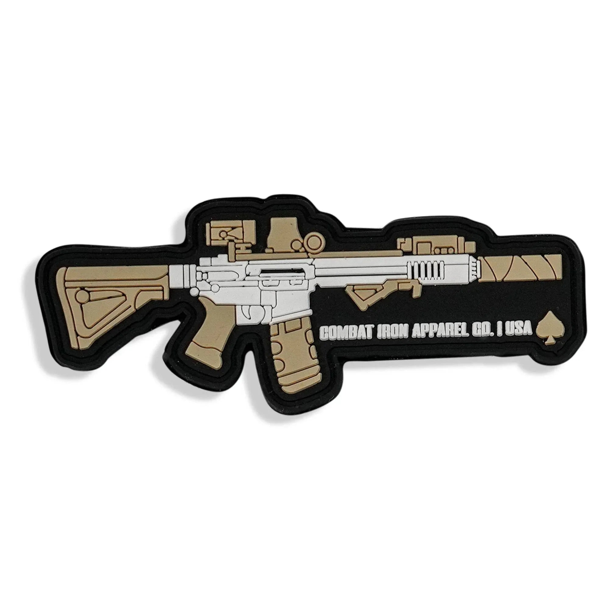 One Revolver Surfboards - Long Range Pew Pew Rifle Pvc Patch PVC VELCRO PATCH