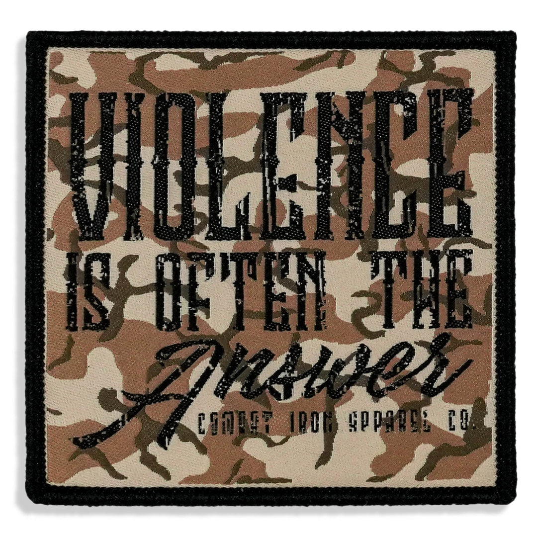 Violence is Often The Answer Soft Velcro Patch - One Revolver Surfboards