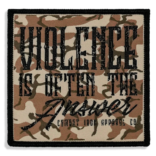 Violence is Often The Answer Soft Velcro Patch