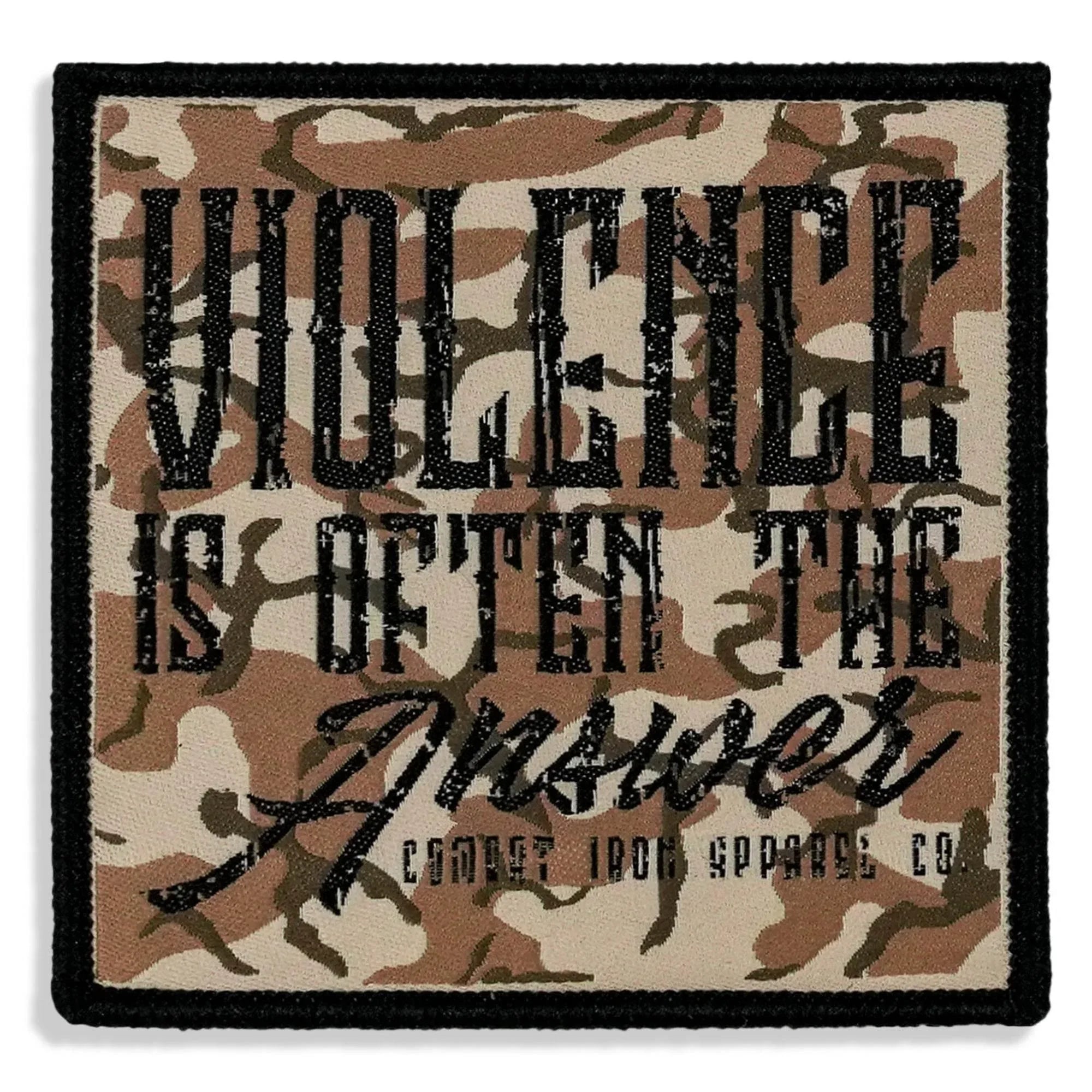One Revolver Surfboards - Violence is Often The Answer Soft Velcro Patch PVC VELCRO PATCH