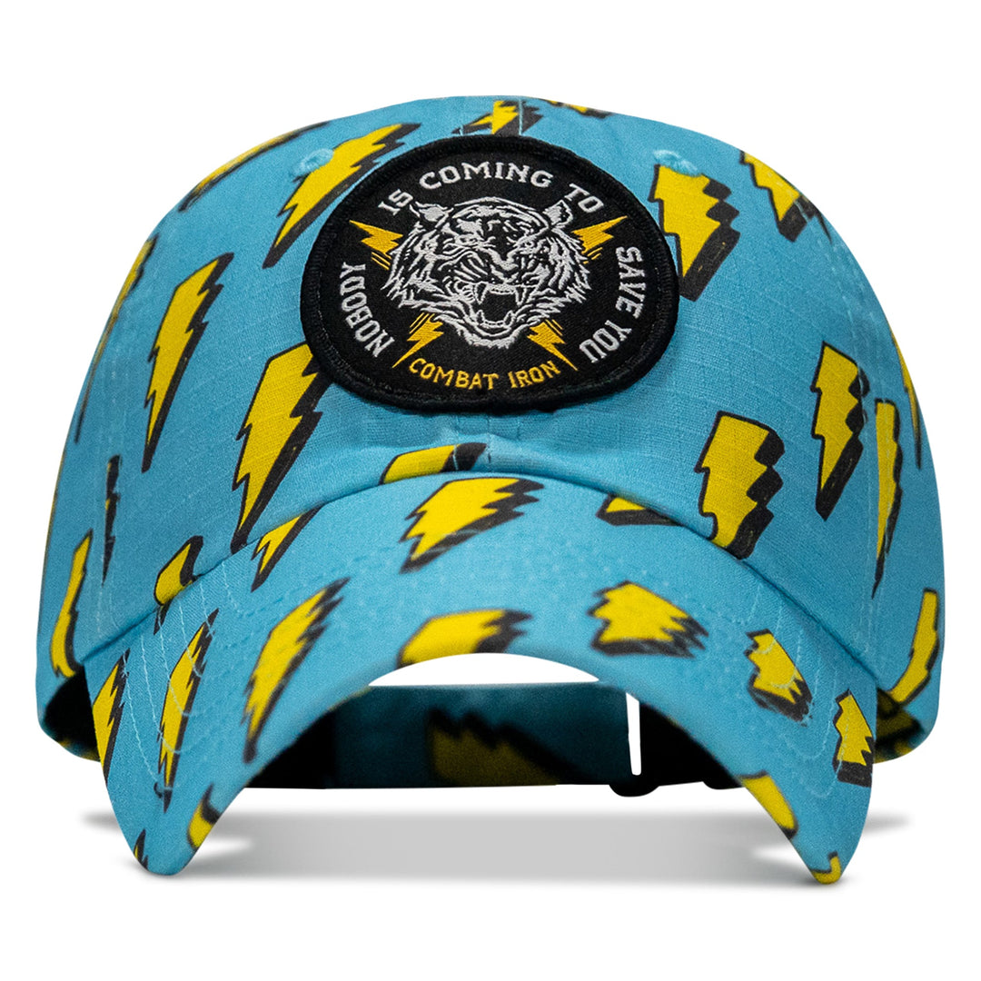 One Revolver Surfboards - Nobody is Coming To Save You Patch Tactical Ripstop Mesh Snapback Hat HEADWEAR