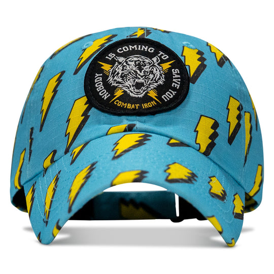 One Revolver Surfboards - Nobody is Coming To Save You Patch Tactical Ripstop Mesh Snapback Hat HEADWEAR