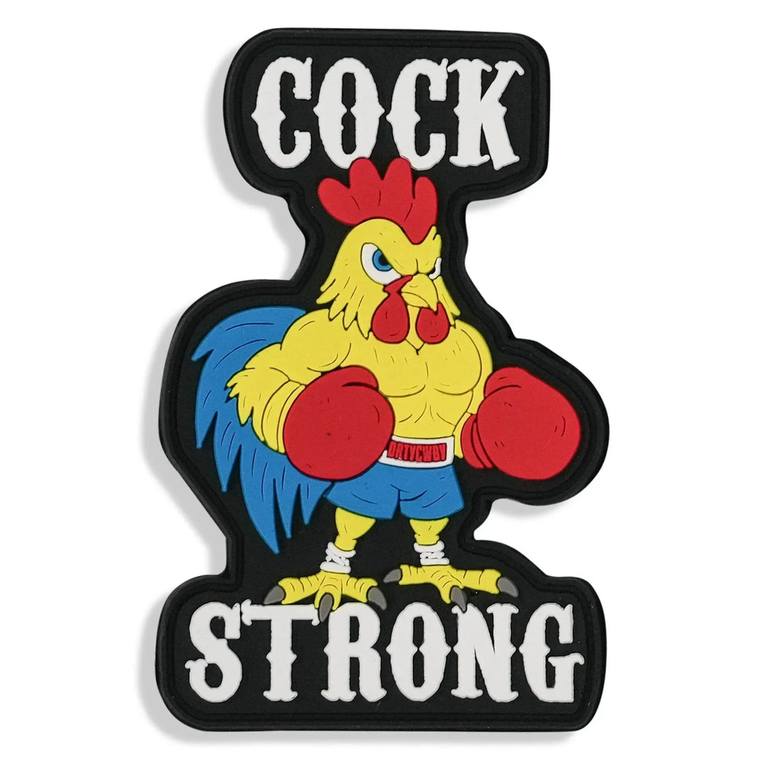 One Revolver Surfboards - Cock Strong Boxing Chicken Pvc Patch PVC VELCRO PATCH