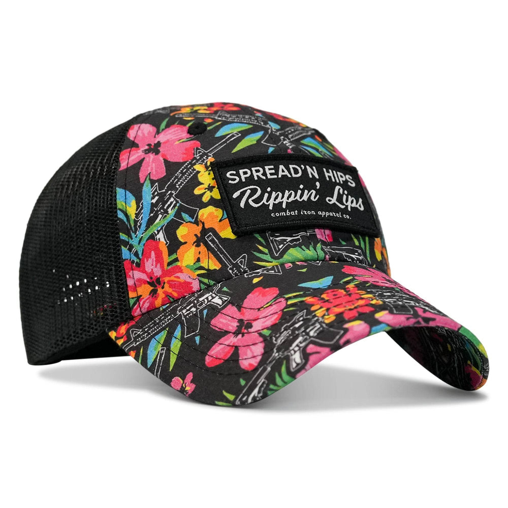 Spreadin' Hips and Rippin' Lips Patch Ripstop Snapback - HEADWEAR - One Revolver Surfboards