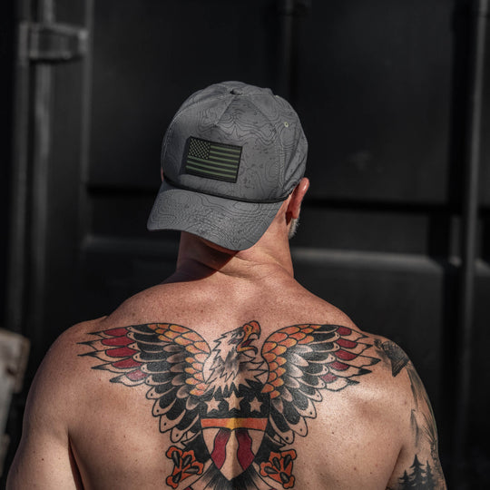 American Flag PVC Patch Waterproof Weekender Snapback