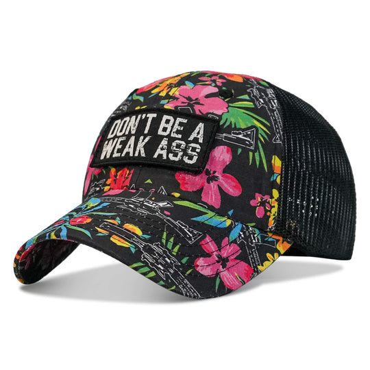 Don't Be A Weak Ass Patch Tactical Ripstop Mesh Snapback Hat