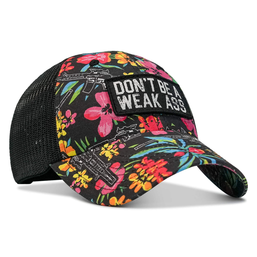 Don't Be A Weak Ass Patch Tactical Ripstop Mesh Snapback Hat