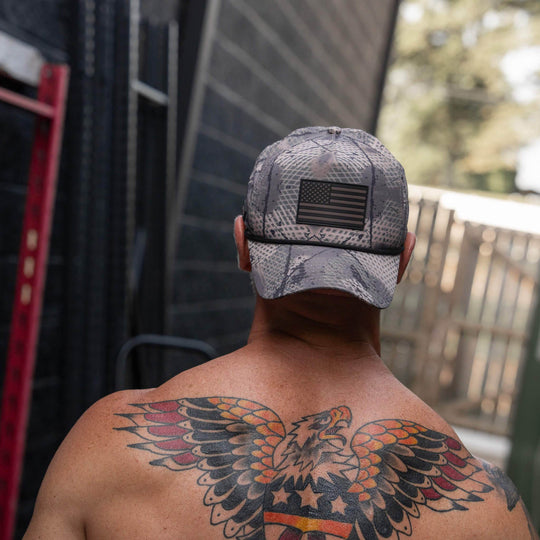 American Flag PVC Patch Waterproof Weekender Snapback