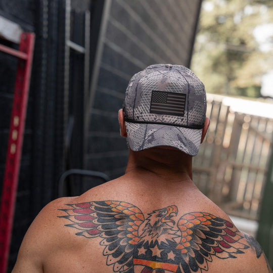 American Flag PVC Patch Waterproof Weekender Snapback