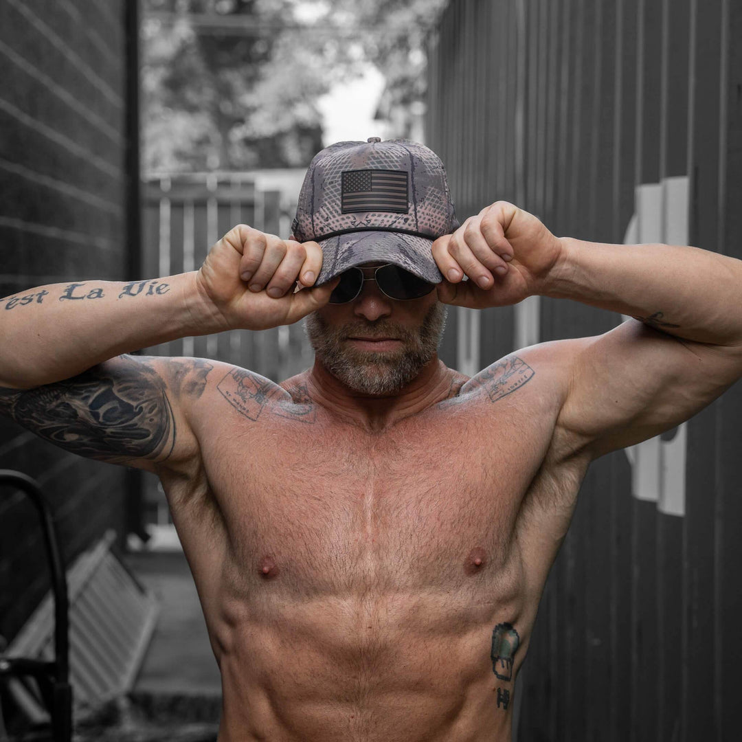 American Flag PVC Patch Waterproof Weekender Snapback