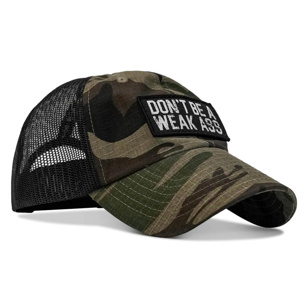 Don't Be A Weak Ass Patch Ripstop Snapback Hat - One Revolver Surfboards