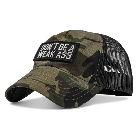 Don't Be A Weak Ass Patch Ripstop Snapback Hat - One Revolver Surfboards