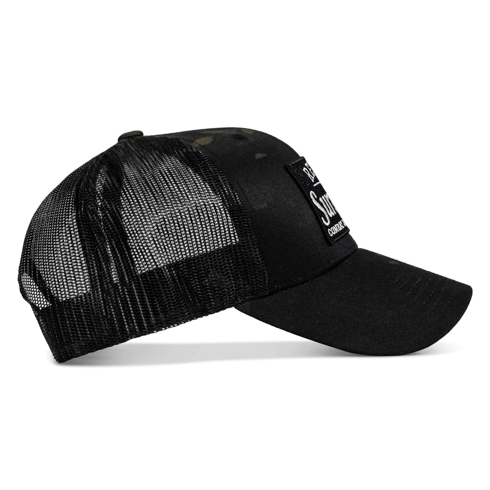 Refuse To Surrender B/W Patch Snapback Hat - One Revolver Surfboards
