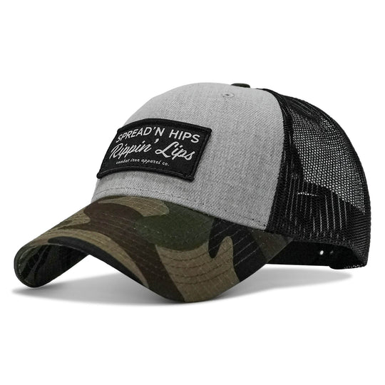Spreadin' Hips Rippin' Lips Patch Snapback - One Revolver Surfboards
