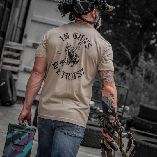 In Guns We Trust Men's T-Shirt - One Revolver Surfboards