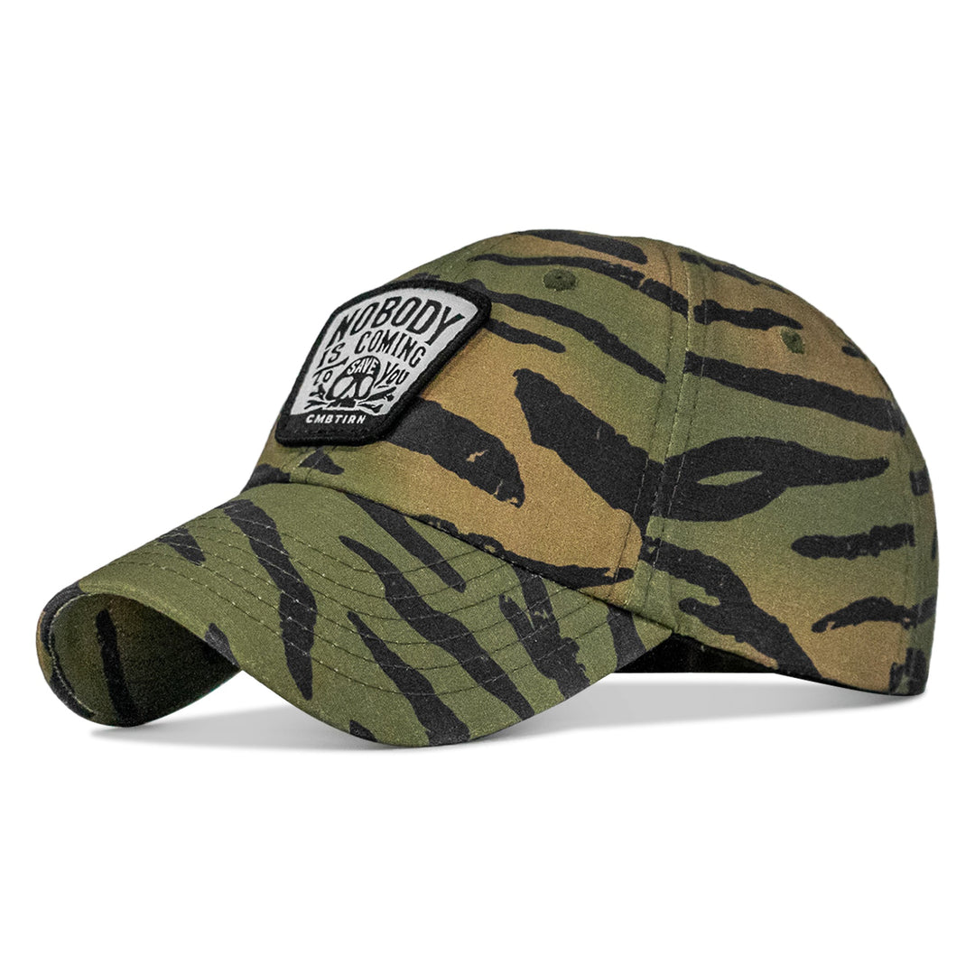 Nobody Is Coming To Save You Skull  Patch Ripstop Tactical Hat
