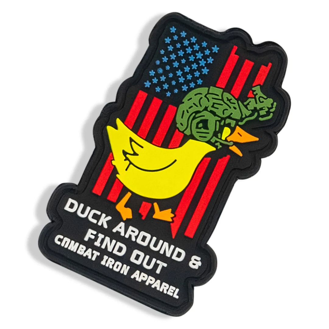 One Revolver Surfboards - Duck Around &amp; Find Out DAFO Tactiduck PVC Patch PVC VELCRO PATCH