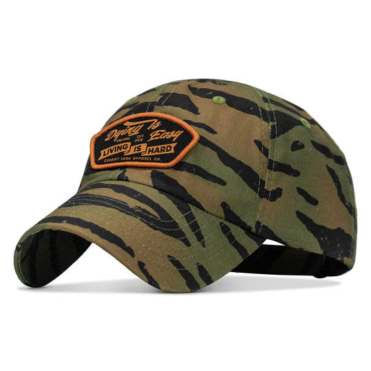 One Revolver Surfboards - Dying Is Easy, Living Is Hard Patch Tactical Ripstop Mesh Snapback Hat HEADWEAR