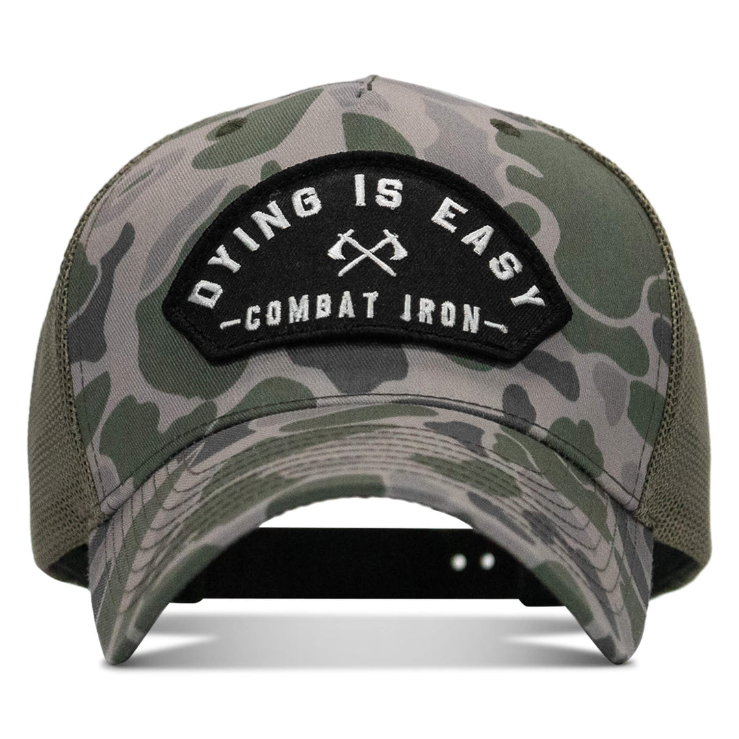 One Revolver Surfboards - Dying Is Easy Arched Patch Snapback Hat HEADWEAR