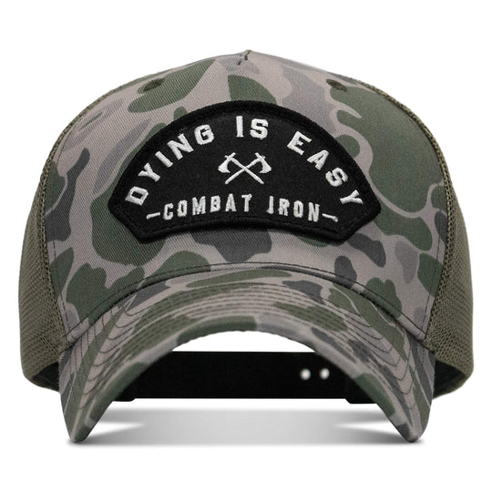 One Revolver Surfboards - Dying Is Easy Arched Patch Snapback Hat HEADWEAR