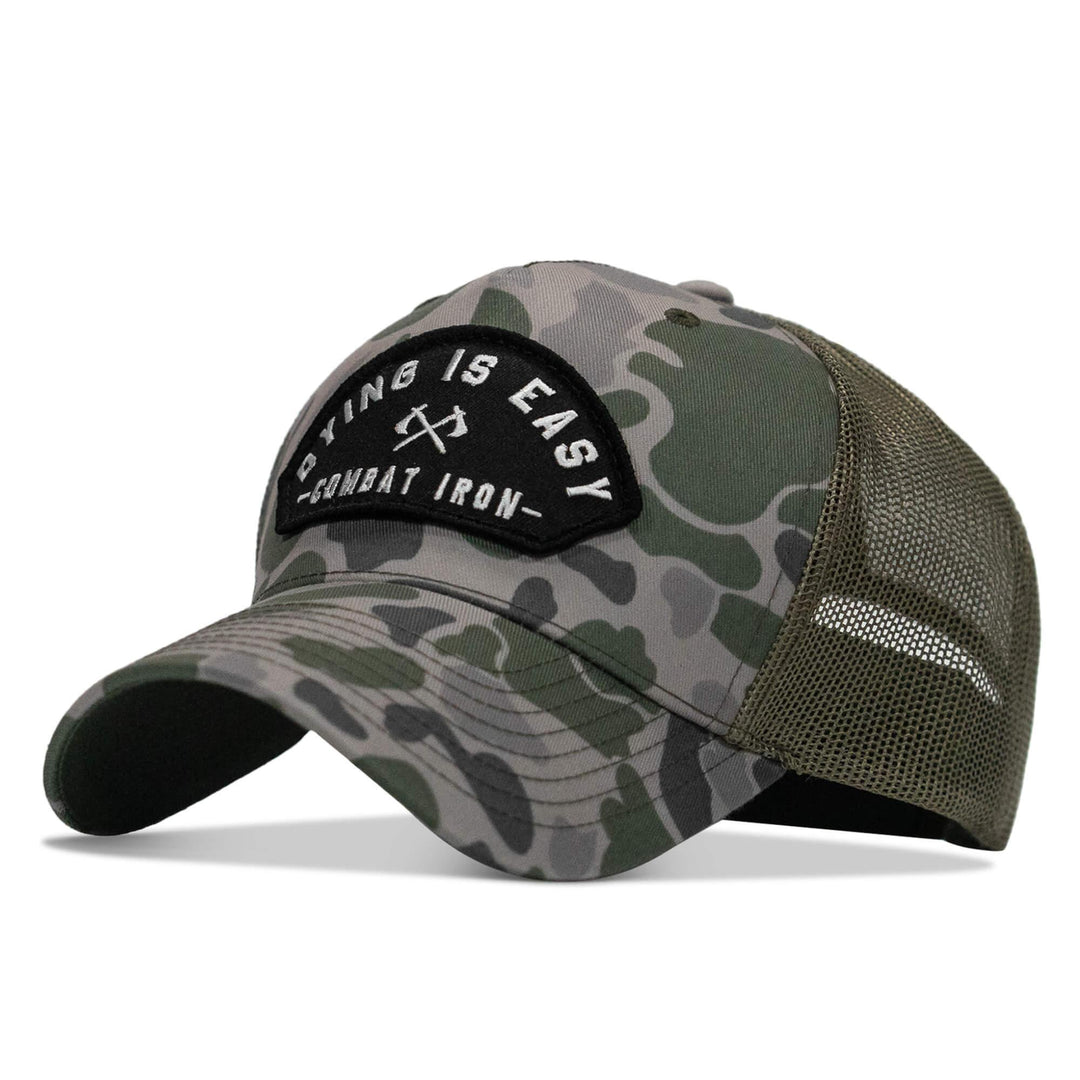 One Revolver Surfboards - Dying Is Easy Arched Patch Snapback Hat HEADWEAR