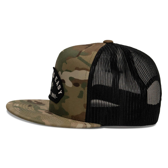 One Revolver Surfboards - Dying Is Easy Patch Flatbill SnapBack Hat HEADWEAR