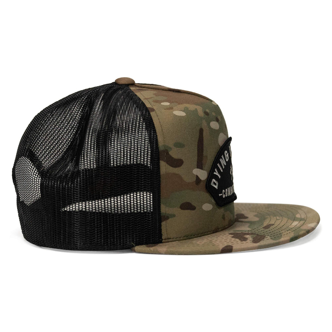 One Revolver Surfboards - Dying Is Easy Patch Flatbill SnapBack Hat HEADWEAR