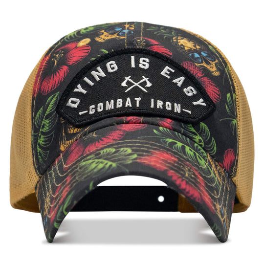 One Revolver Surfboards - Dying Is Easy Arched Patch Tactical Ripstop Mesh Snapback Hat HEADWEAR