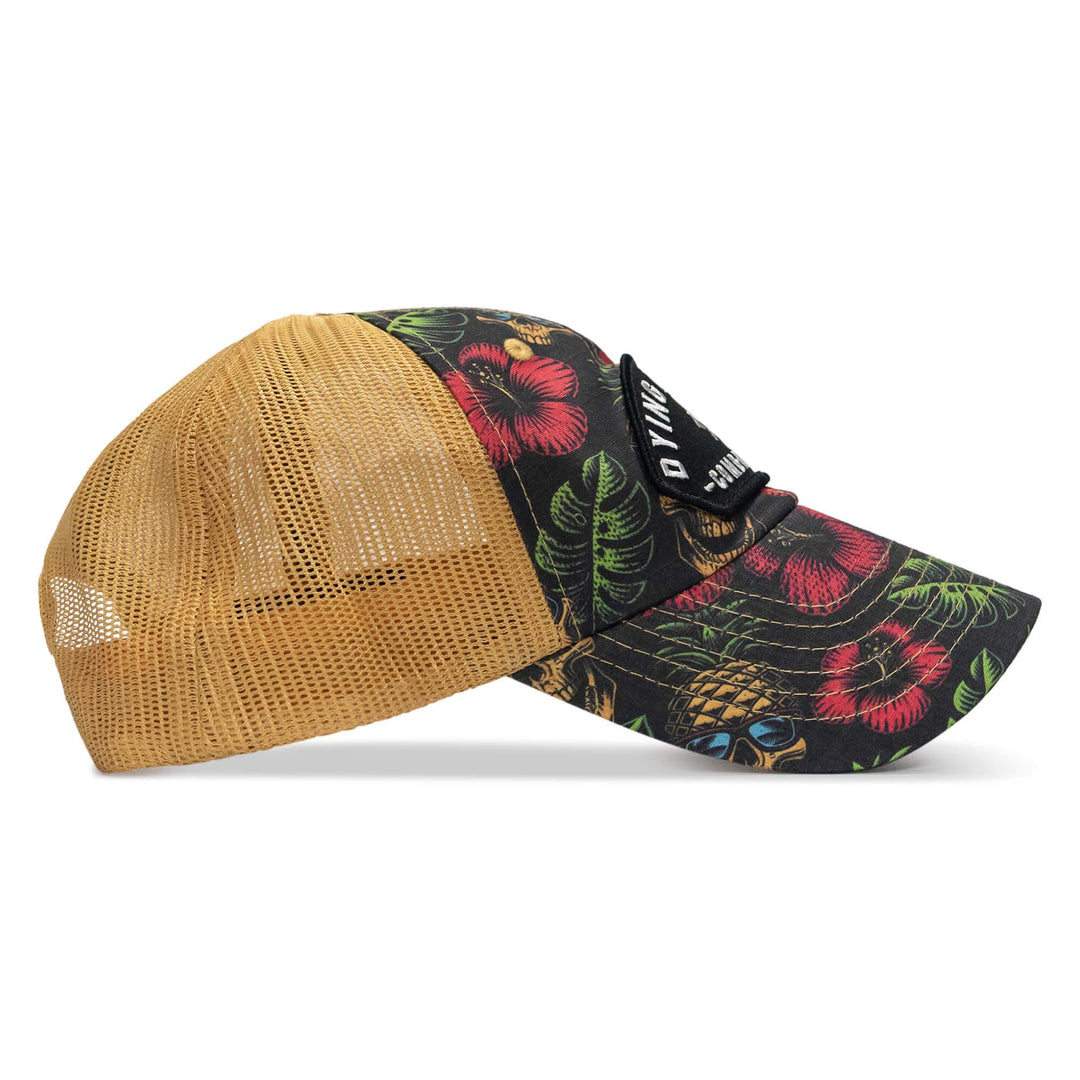 One Revolver Surfboards - Dying Is Easy Arched Patch Tactical Ripstop Mesh Snapback Hat HEADWEAR
