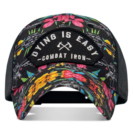 One Revolver Surfboards - Dying Is Easy Arched Patch Tactical Ripstop Mesh Snapback Hat HEADWEAR