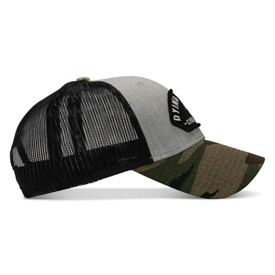 One Revolver Surfboards - Dying Is Easy Arched Patch Snapback Hat HEADWEAR